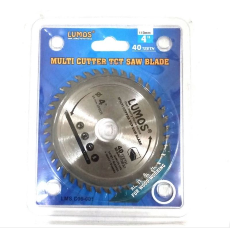 Mata Potong Gergaji Multi Fungsi/Multi Cutter TCT Saw Blade 4inchi x 40T