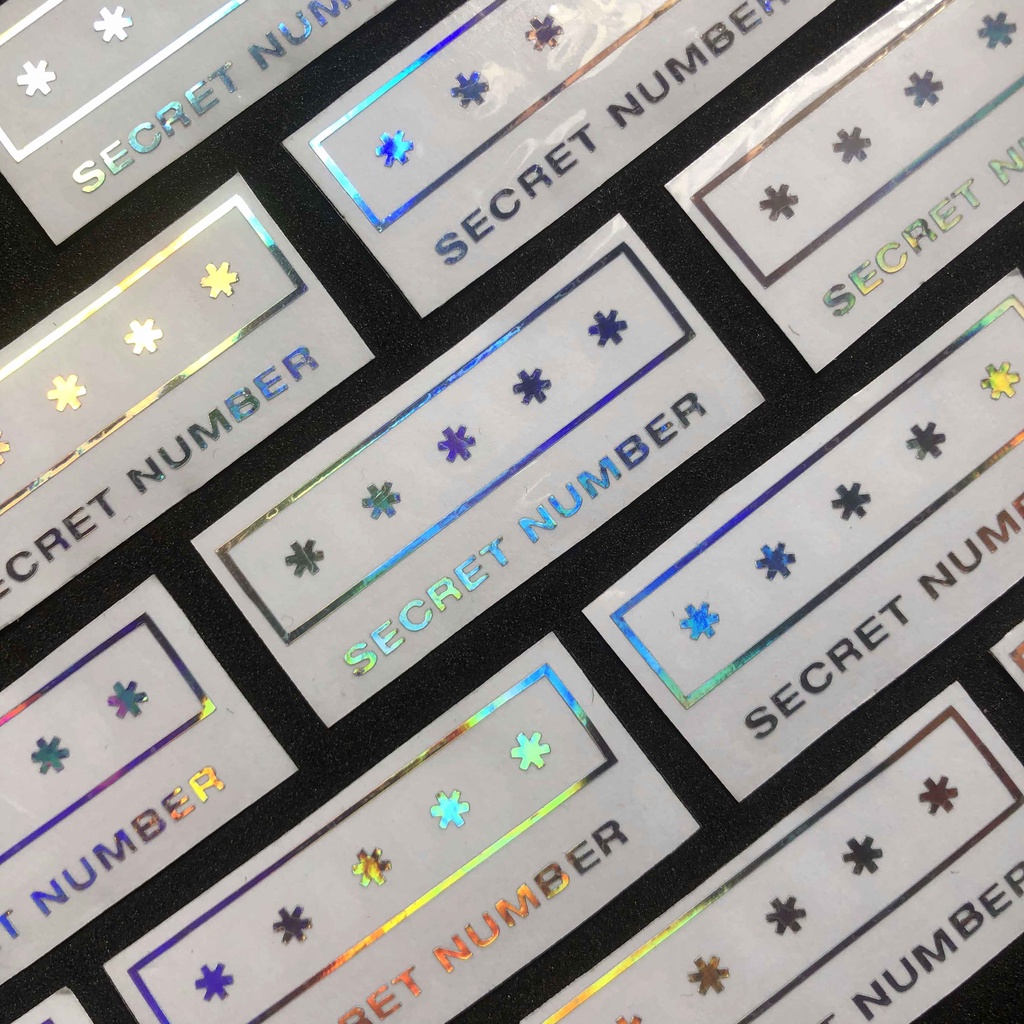 [kstuffind] SECRET NUMBER Logo hologram Murah Sticker Logo SECRET NUMBER Holo