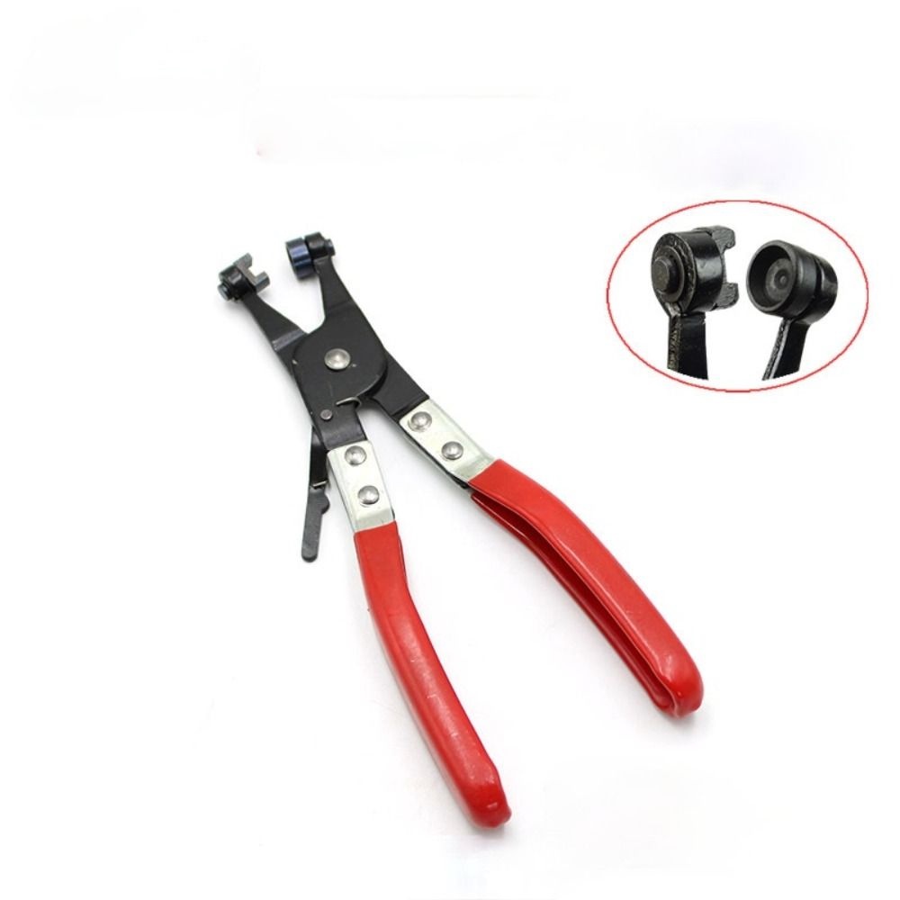 LANFY Tang Penjepit Selang Bahan Bakar Penyejuk Meningkatkan Kekuatan Penghilang Penjepit Pencabut Alat Perbaikan Kendaraan Klip Penjepit Bbm Coolant Clip Flat Band Ring Clamp Plier