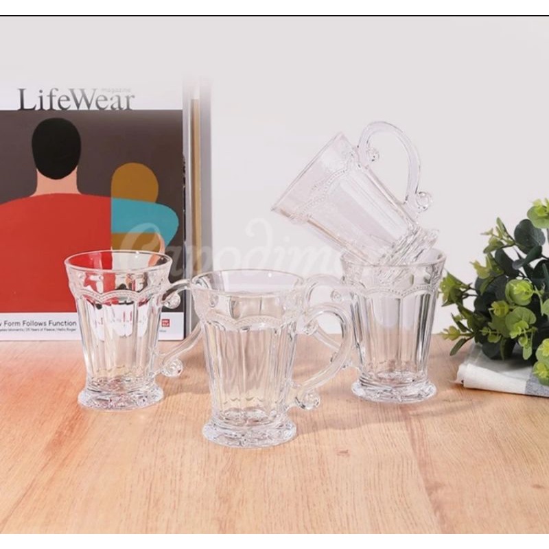 Gelas kaca isi 4pcs Capodimonte