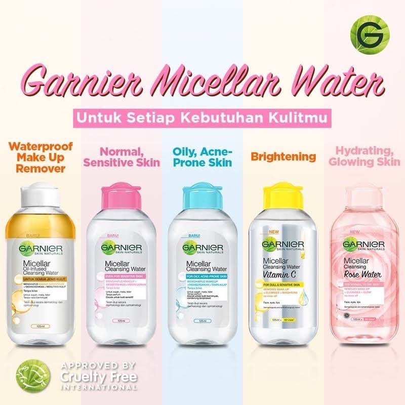 (BPOM) GARNIER MICELLAR WATER|PEMBERSIH MAKE UP|PEMBERSIH WAJAH