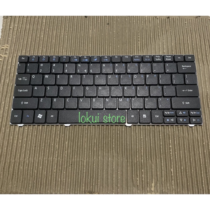 Keyboard Laptop Acer Aspire One 721, 722, 751, 752, 753, D722 hitam - 11inch