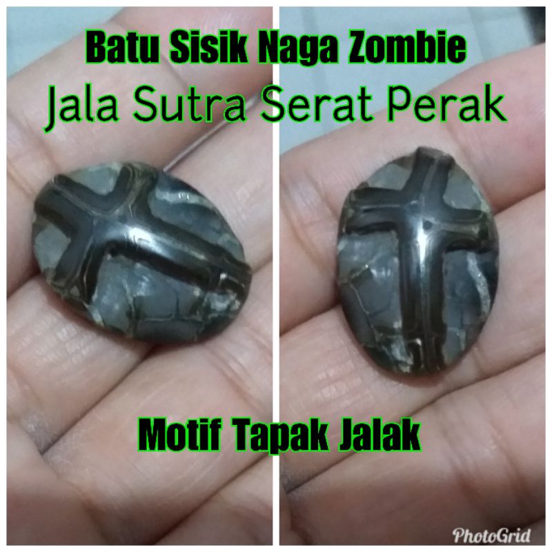 batu jala sutra hitam pekat urat perak motif tapak jalak atau salip kode 2 no bacan kalimaya pirus p