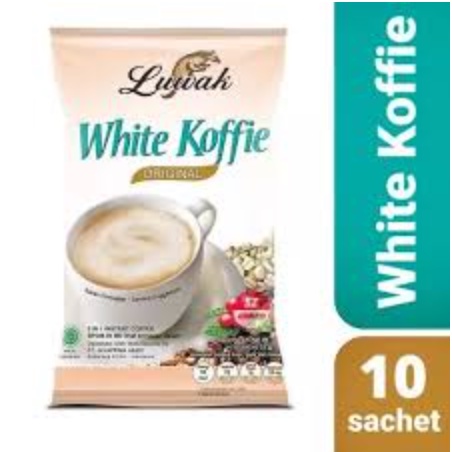 KOPI LUWAK WHITE KOFFIE 1 RENCENG ISI 10 PCS