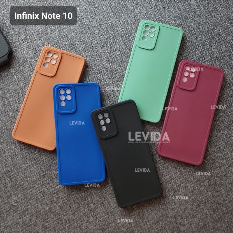 Case Infinix Note 10 Infinix Note 10 Pro Case Pro Kamera Case Slim BlackMatte Silikon Warna Infinix Note 10 Infinix Note 10 Pro