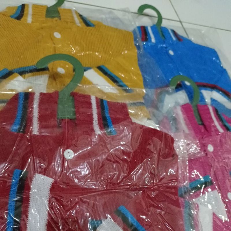 Setelan Jaket bayi hodie bahan rajut free HANGER