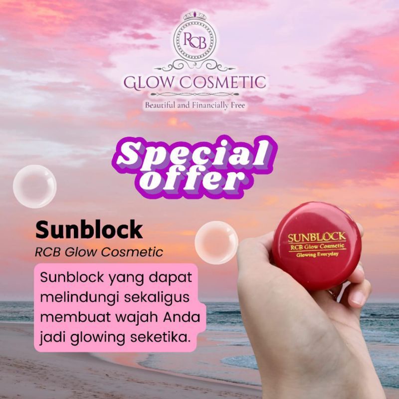 rcb glow cosmetic sunblock rcb glowing