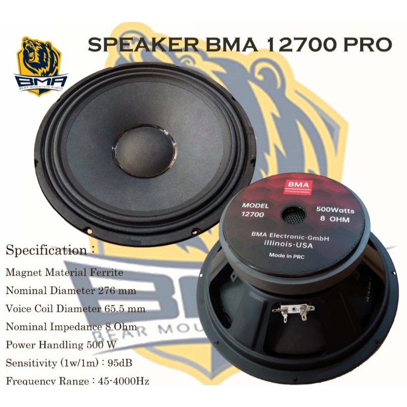 Speker BMA 12700 Pro