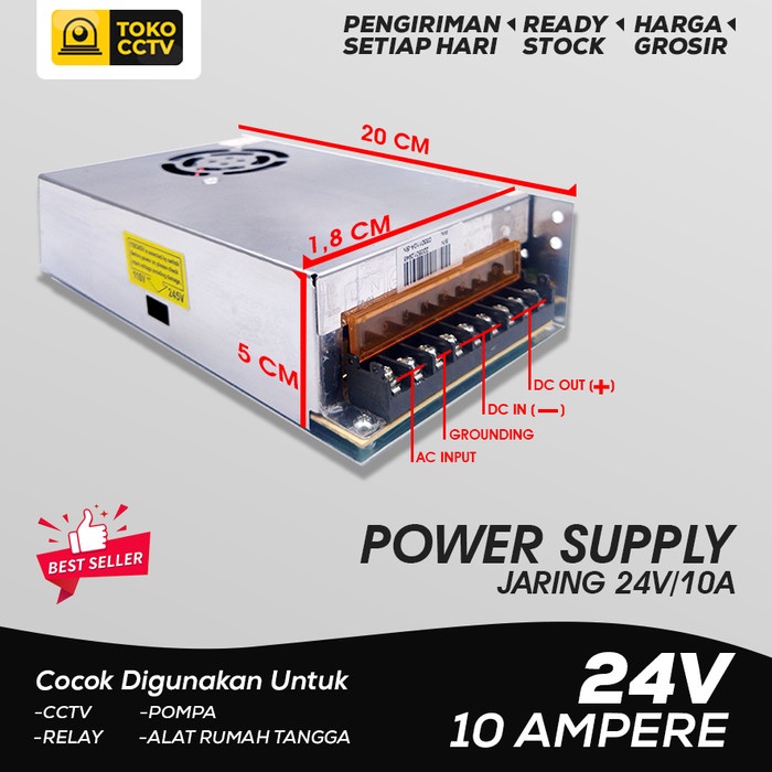 Power Supply Power Supply 24V/10A Switching