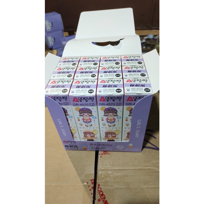 

isi gel pen hapus motif rainbow sugar isi 20 pc NUSL
