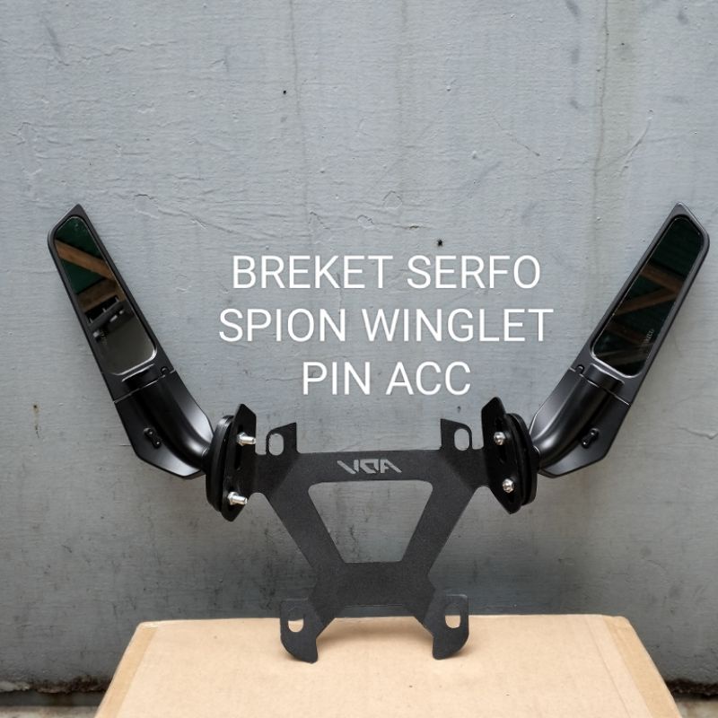PAKET SPION WINGLET+BREKET SERFO SET+BAUT ANTI CEBOL PNP MOTOR ADV150/ADV160