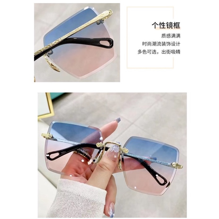 PA Kacamata Hitam Pria Wanita Metal Women Sunglasses New Arrival Import Fashion KC043