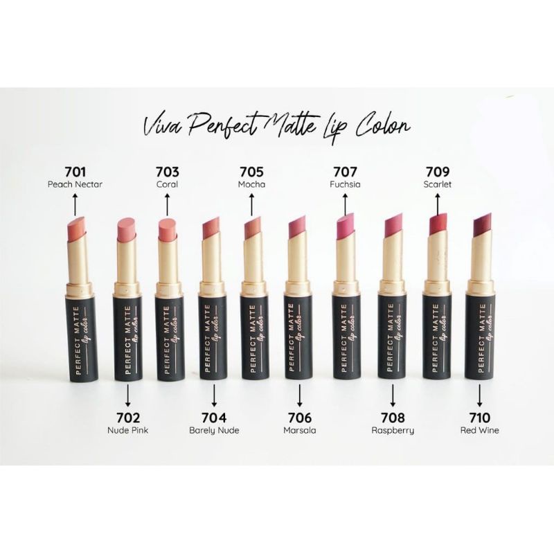 VIVA QUEEN PERFECT MATTE LIP COLOR - VIVA LIPSTICK - LIPSTIK VIVA