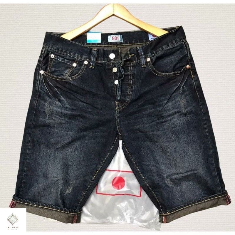 celana pendek jeans pria 501 terbaru // jeans pendek pria distro // celana pendek pria 501 terlaris