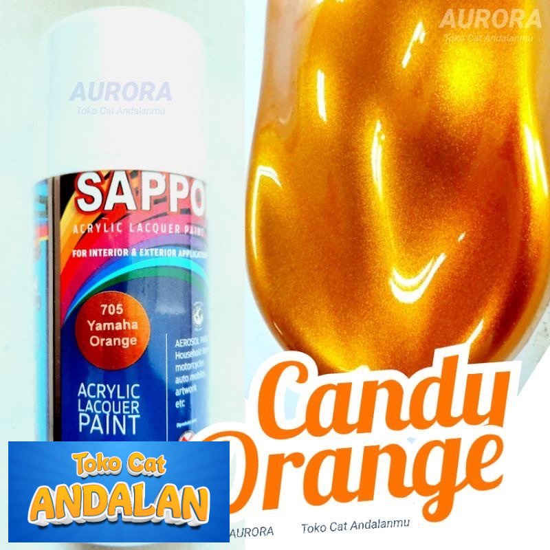 

Toko Andalan - SAPPORO YAMAHA ORANGE 705 pilok pilox pylox cat semprot motor mobil sepeda | Toko Andalan Mobil dan Motol