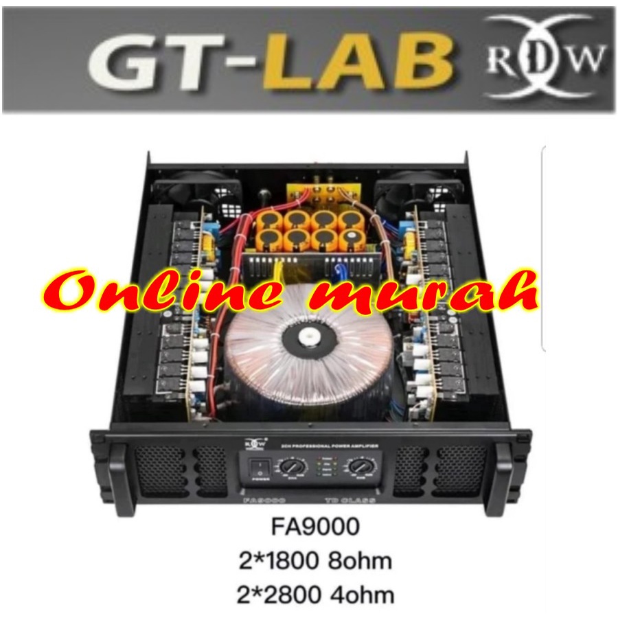 Power Amplifier RDW FA9000 FA 9000 GEN 2 1800 x2 original Resmi