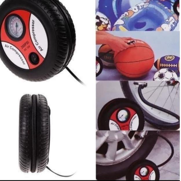 POMPA Bulat Mini Portable Air Compressor pompa angin Pompa ban / bola