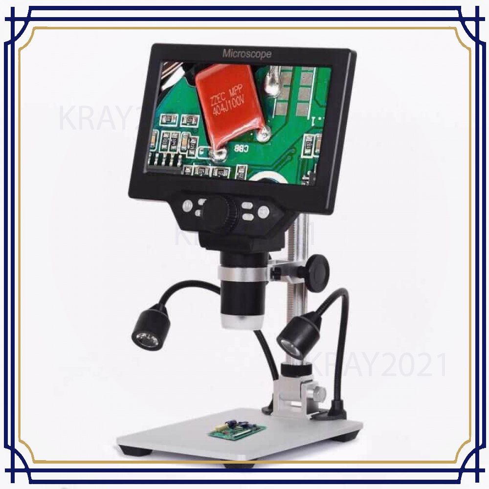 Mikroskop Digital 12MP 1200X with Monitor &amp; Metal Stand - G1200