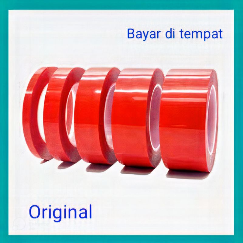 

Double Tape Bening Perekat isolasi 2 sisi