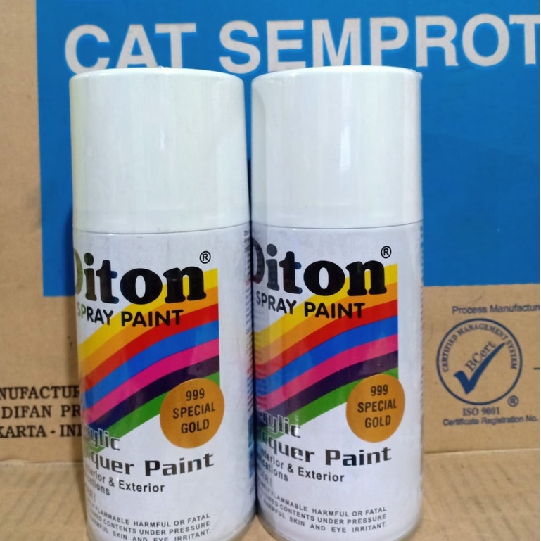 Cat Semprot Diton 300cc Pilok Pilox Warna Special Gold 999* Gold / Emas Spesial (300ml)