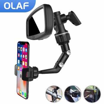 Holder Smartphone Handphone Mobil Multifungsi Putar 360 Derajat / Stand Holder Penjepit Penyangga Hp Meja Rak Gagang Pintu / Holder HP Jepit Spion Tengah Mobil Universal Handphone Stand Car Phone /Car Holder Penahan Handphone Di Kaca Mobil Kursi Serbaguna