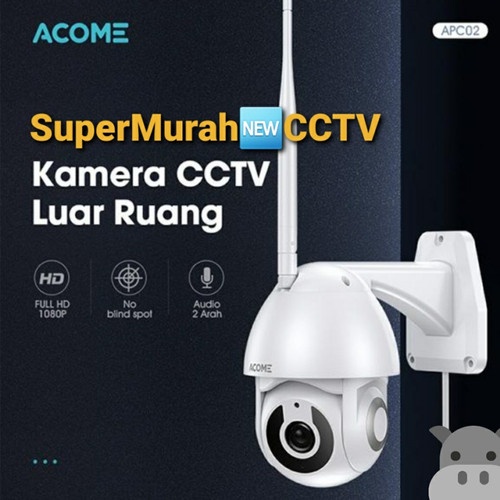 IP CAMERA CCTV ACOME APC-02 IP65 WATERPROOF PTZ WHITE OUTDOOR
