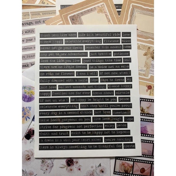 

Sticker Jurnal Matte Vintage