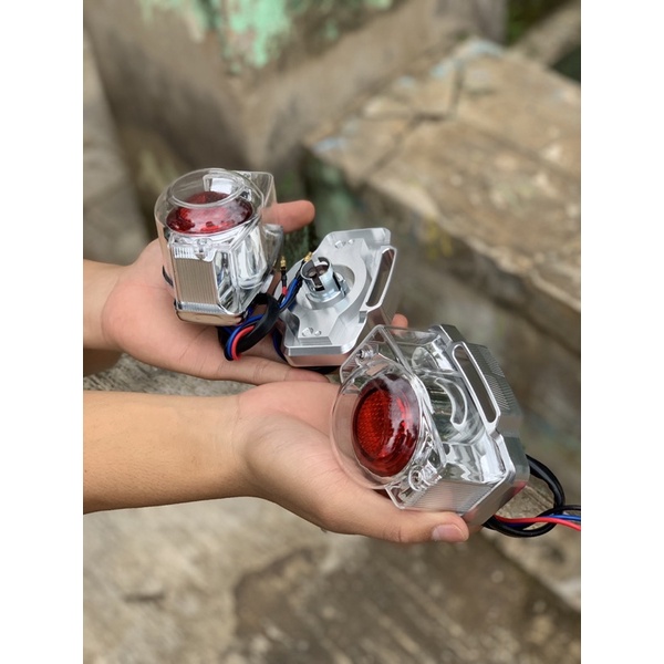 STOP LAMP BELAKANG CB MODEL TAKEGAWA SET BRACKET CNC