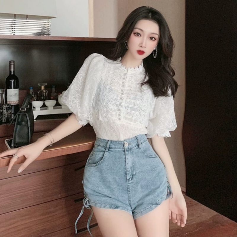 ATASAN BURKAT CASANDRA TANGAN PENDEK IMPORT