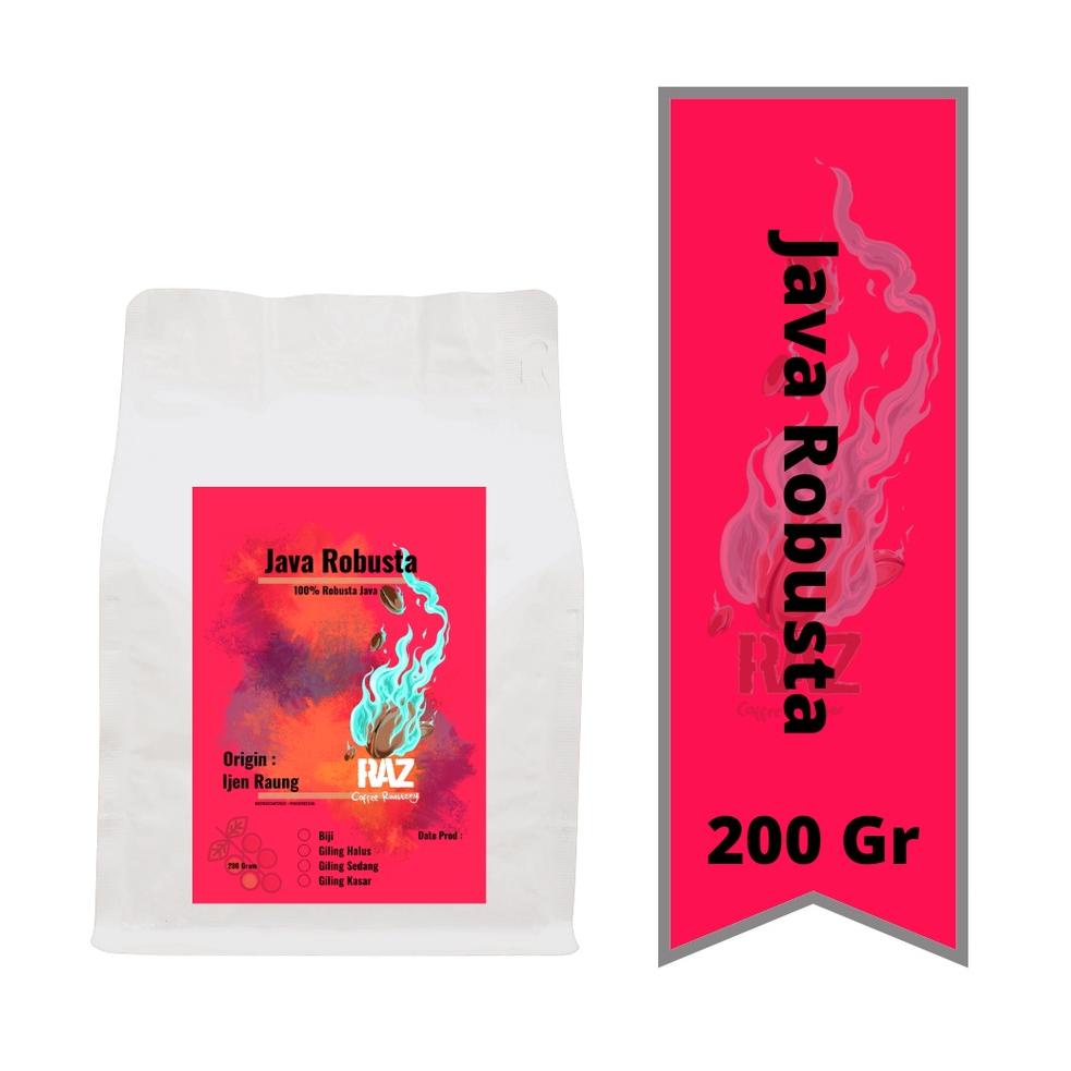 

ㅹ Kopi Java Robusta RAZ COFFEE 200 Gr ㅂ