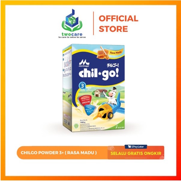 Morinaga Chil Go Powder 3+ Vanila , Madu 1000g