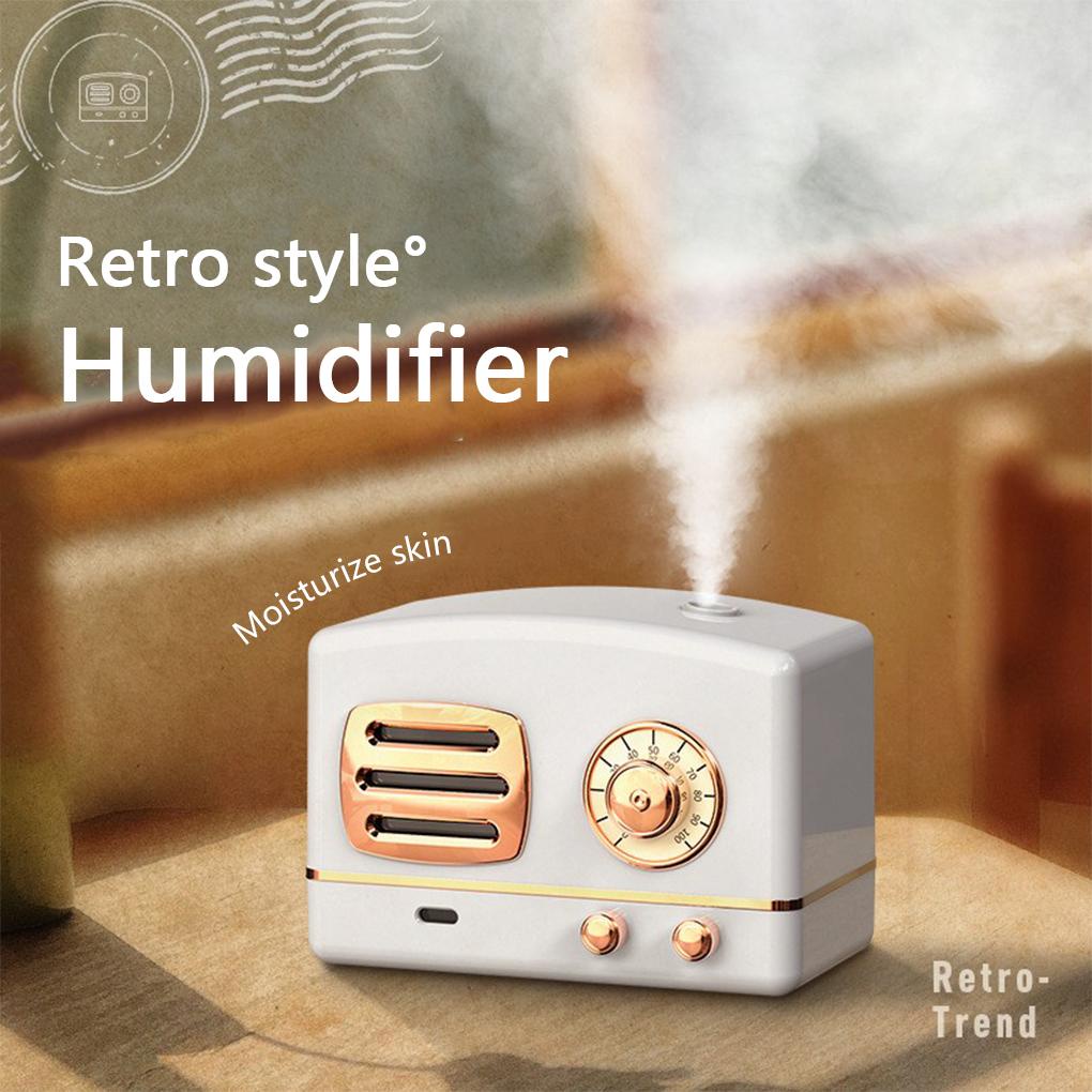 Humidifier Mini Bentuk Tabletop Low-Noise Pelembab Udara Mist Sprayer Retro Perangkat Pelembab Living Company Office