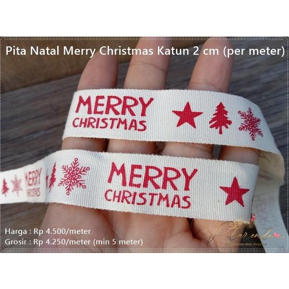 

NATL-140 : Pita Natal Merry Christmas Katun 2 cm (per meter)