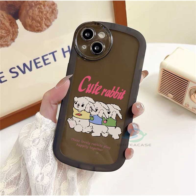 Case Bahan TPU Motif Kelinci Untuk IPhone 11 11 Pro 11 Pro MAX 12 12 Pro 12 Pro MAX X XR XS MAX 6 6S 7 8 Plus SE 2020