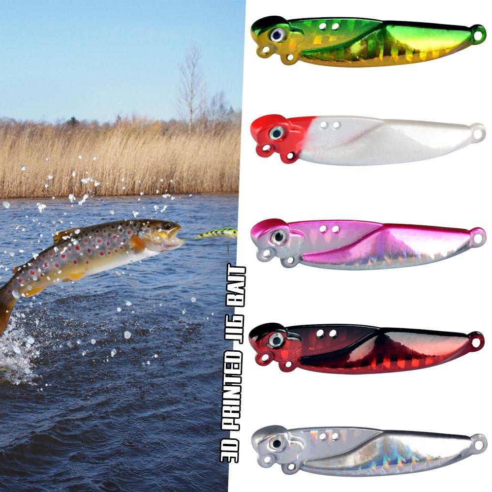 Top Fishing Metal VIB Lures Umpan 5cm 16g Memimpin Casting Bass Hook Vivid Spoon Lure