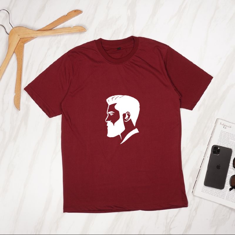 baju kaos dewasa GAYA RAMBUT keren size s m l xl xxl xxxl katun polester