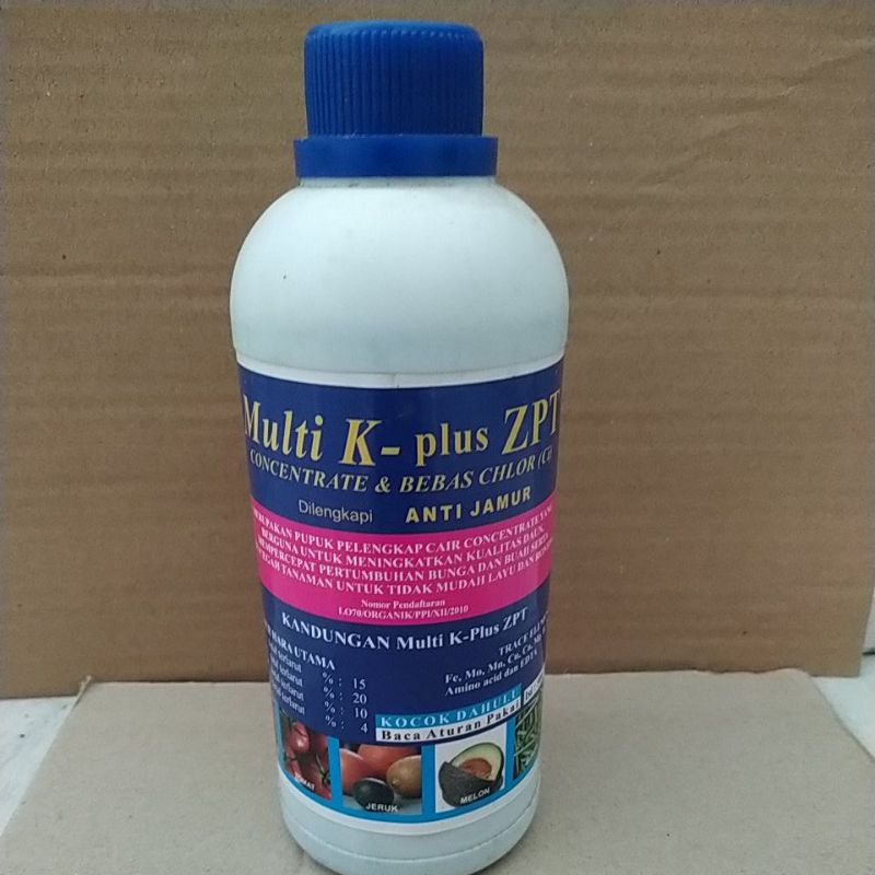pupuk Multi K- plus ZPT dilengkapi dengan anti jamur (500ml) pupuk cair multi k