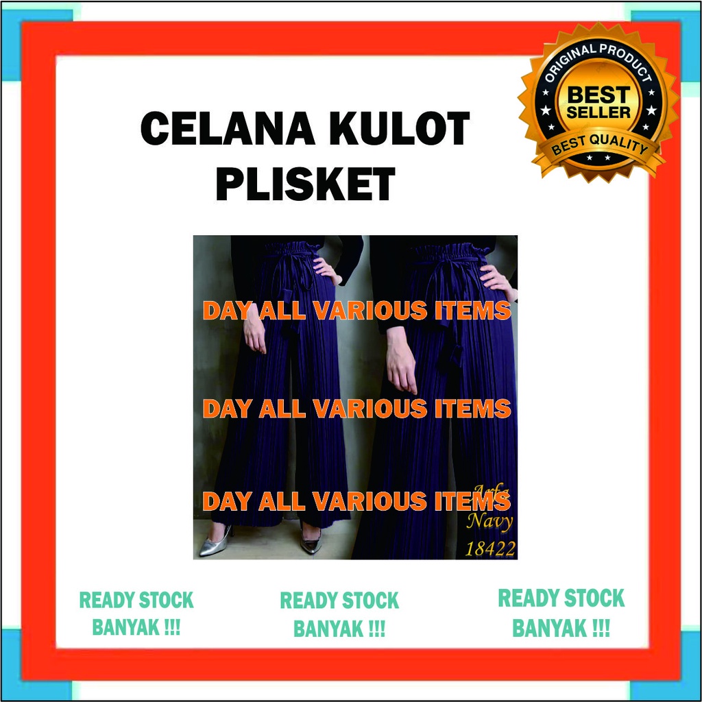 CELANA KULOT PLISKET MURAH