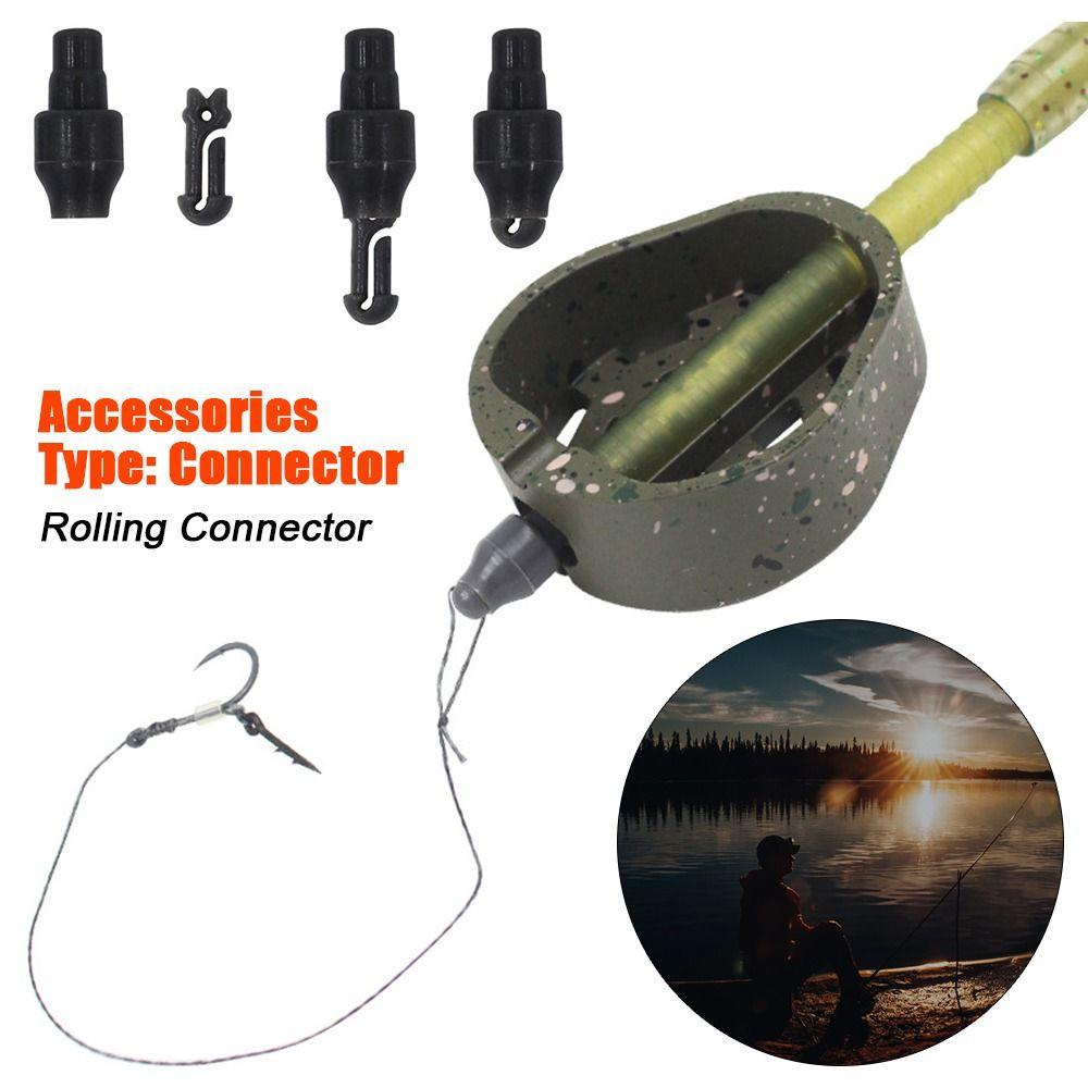 Top 50Pcs/lot Memancing Putar snap Klip Garis snap Baru Tahan Lama