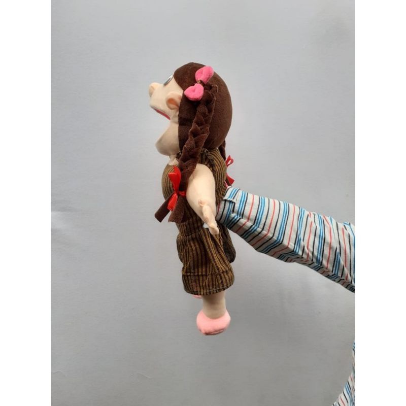 Boneka Muppet Perempuan Baju Lurik | Boneka Dongeng Mainan Edukatif