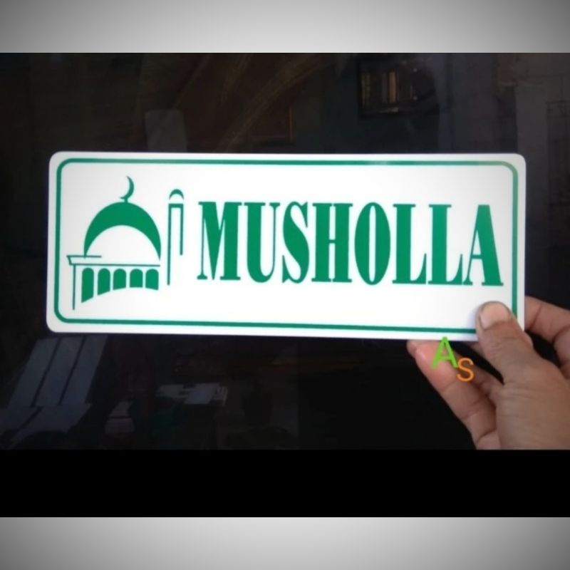 Sign " MUSHOLLA" Sign label Acrylic, Sign Board Akrilik MUSHOLLA