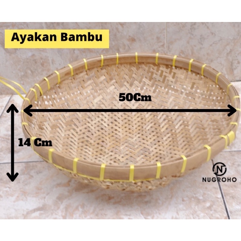 Ayakan Tampah Bambu Besar Diameter 50 Cm