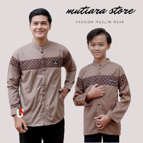 Baju Koko Pria Dewasa Lengan Panjang Motif Kobata Qynang Kombinasi Batik Terbaru termurah dishopee