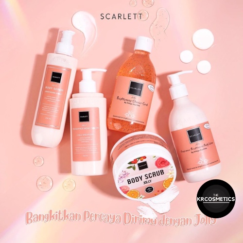 Scarlett Whitening Jolly series | Body Lotion - Body Cream- Body Serum - Body Scrub - Shower Scrub