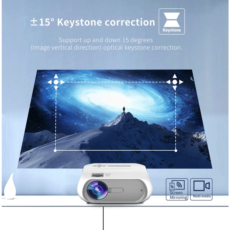 UNIC T9S SAME SCREEN WIFI Version - Full HD Projector 200 ANSI Lumens - Versi Upgrade dari UNIC T7S