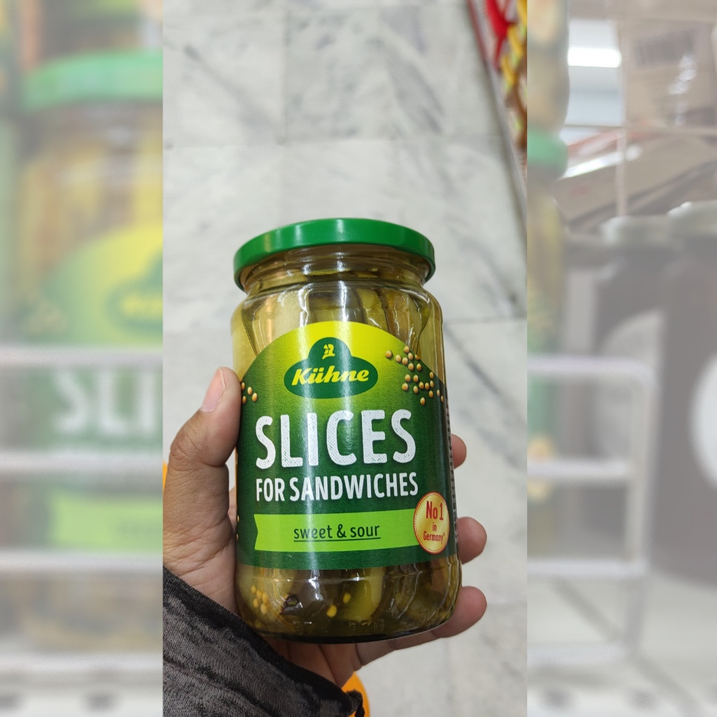 

Acar Timun Kuhne Slices Sandwich / sudah di iris Halal 370ml