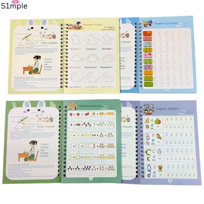 

READY STOCK BUKU TULIS KALIGRAFI 4 3D REUSABLE UNTUK AK S1 YH6346R