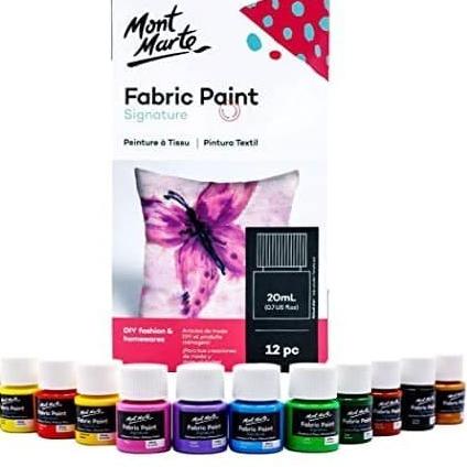 

Cat Kain Mont Marte/ montmarte Signature Fabric Paint Set 12 X 20 mL