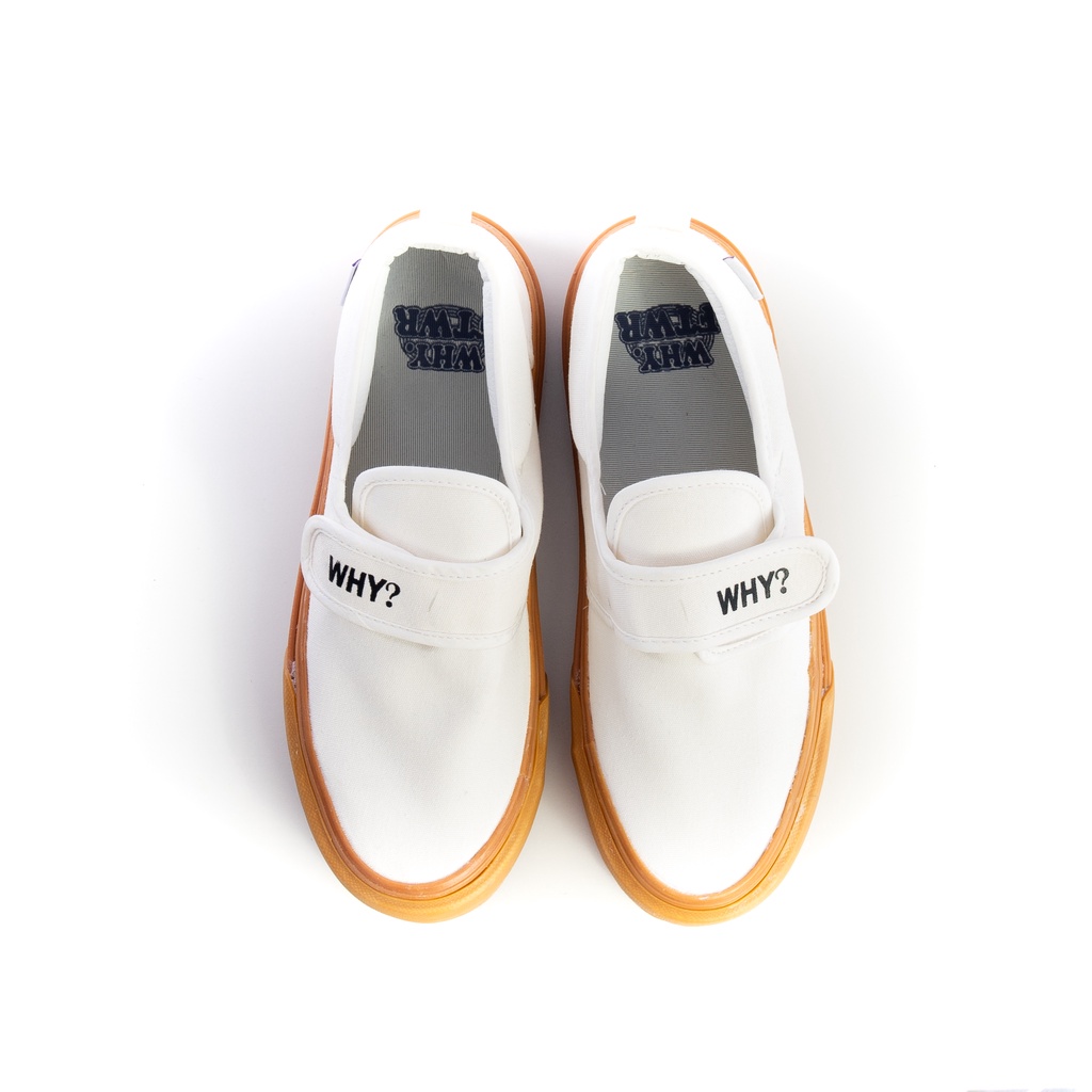 Sepatu Why Footwear - Slip On Ganciet White Gum