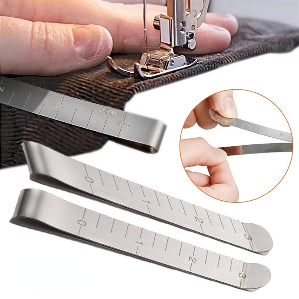 1 Pc Klip Pengukur Skala Jahit Bahan Stainless Steel Untuk Pakaian